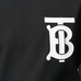 BURBERRY博柏利圆领短袖T恤黑色M码